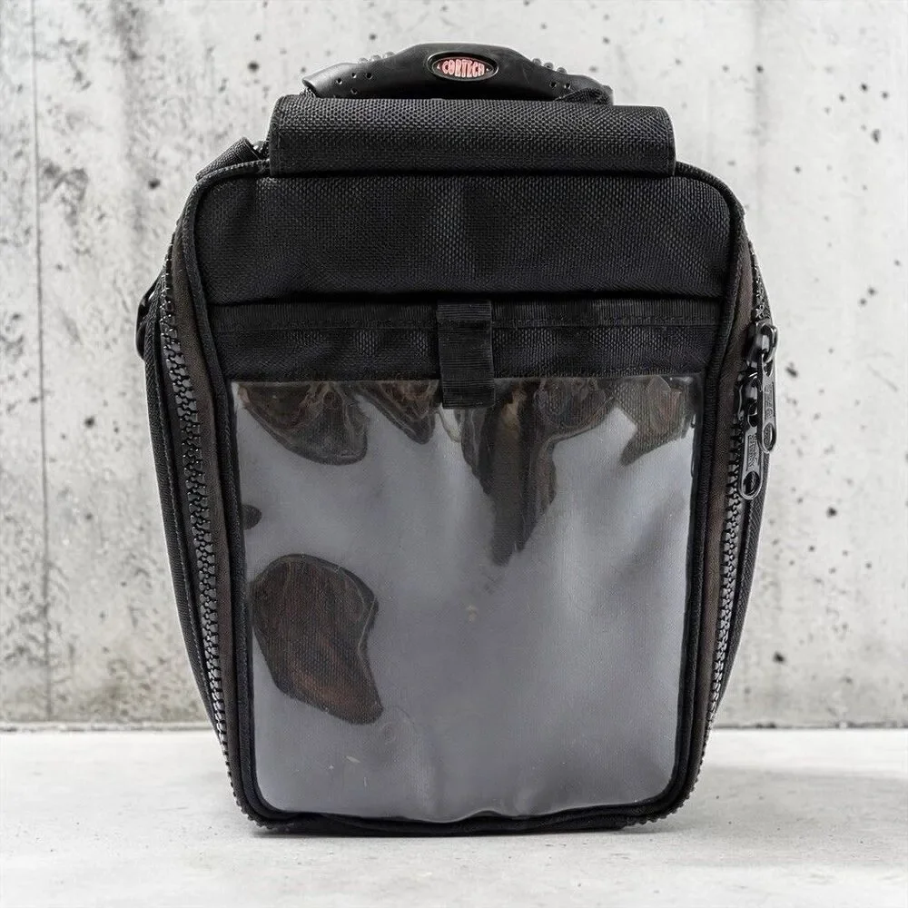 Black Compact Handlebar Tank Bag